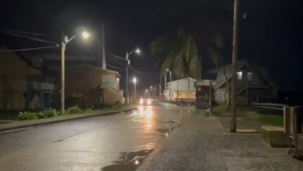 Así avanza la tormenta Julia horas antes de comenzar la madrugada de sábado en San Andrés