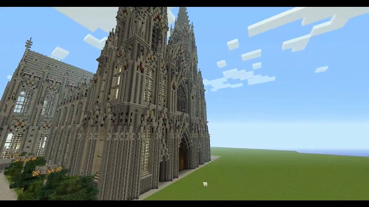 Amazing minecraft Cathedral!_HD