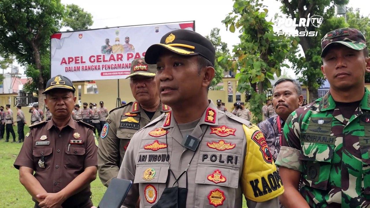 Kapolres Pemalang Beri Pesan Pada Personil Gabungan Saat Apel Gelar Pasukan Pengamanan Pilkades