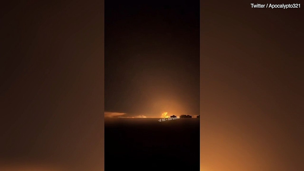 Series of explosions rock eastern Ukraine city of Kharkiv
