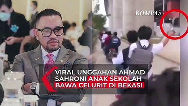 Viral Anak Sekolah Bawa Celurit di Bekasi, Diunggah Ahmad Sahroni