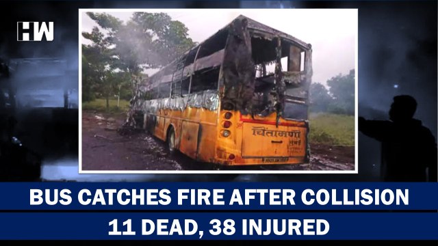 Horrific Accident on Nasik-Aurangabad HIghway 11 Killed In Blaze, 38 injured