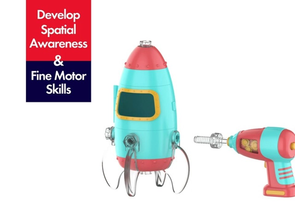 kid Educational Insights Design & Drill Bolt Buddies Race Car  kid Take Apart Toy with Electric Drill Toy, STEM Toy, Gift for Boys & Girls, Ages 3+ - Toys & Games