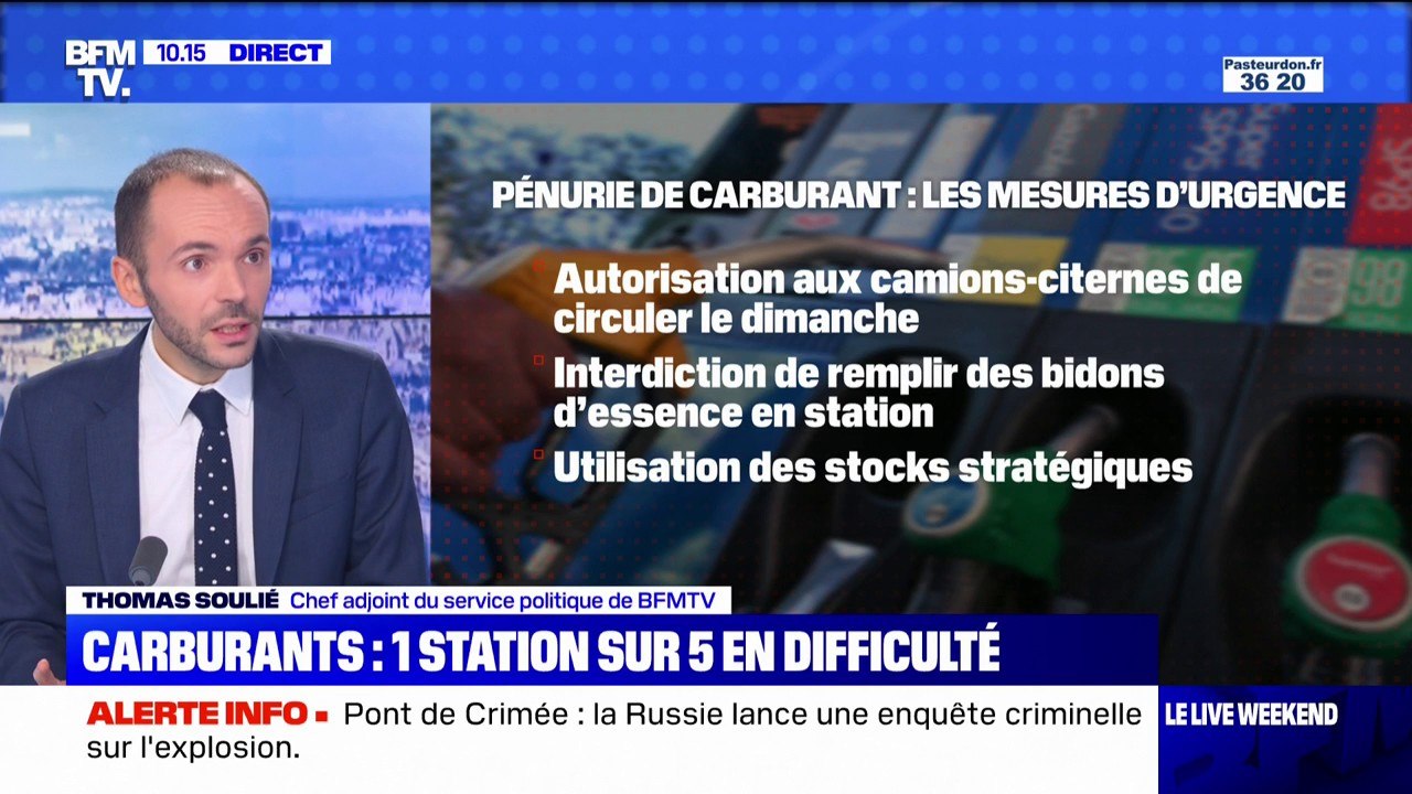 Tensions sur l'essence: les mesures d'urgence prises par l'exécutif