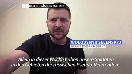 Selenskyj: Zuletzt fast 2500 Quadratkilometer in Ukraine zurückerobert