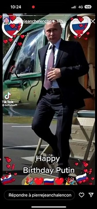 Viré de France 2 pour ses liens avec Jean-Marie Le Pen et Dieudonné, Pierre-Jean Chalençon provoque à nouveau en encensant dans une vidéo Vladimir Poutine en musique et avec des "coeurs"
