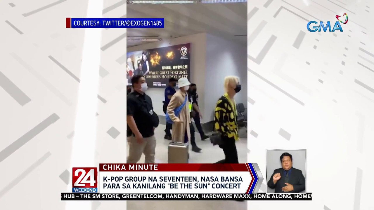 K-POP group na Seventeen, nasa bansa para sa kanilang "Be The Sun" concert | 24 Oras Weekend