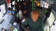Otobüs şoföründen hayat kurtaran hareket...Otobüsü acile çekti