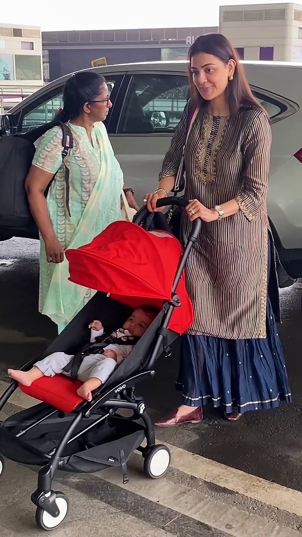 काजल अग्रवाल ने पहली बार दिखाया 6 महीने के बेटे का चेहरा, VIDEO में देखें नील की क्यूटनेस