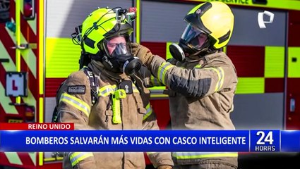 Reino Unido: Crean "cascos inteligentes" para bomberos