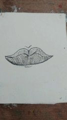 Easy lips drawing