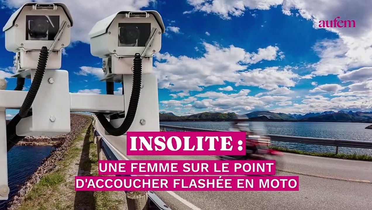 Insolite : une femme sur le point d’accoucher flashée en moto