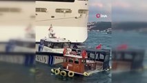 İstanbul boğazında korku dolu anlar! Tekne battı: Polis ekipleri alarma geçti