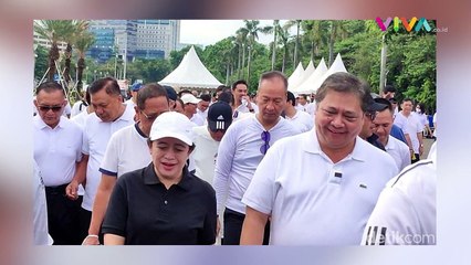 Alasan Airlangga Ngasih Puan Mobil Listrik Usai Jalan Pagi