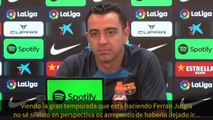 Xavi y la salida de Jutglà del Barça con Lewandowski entre medias