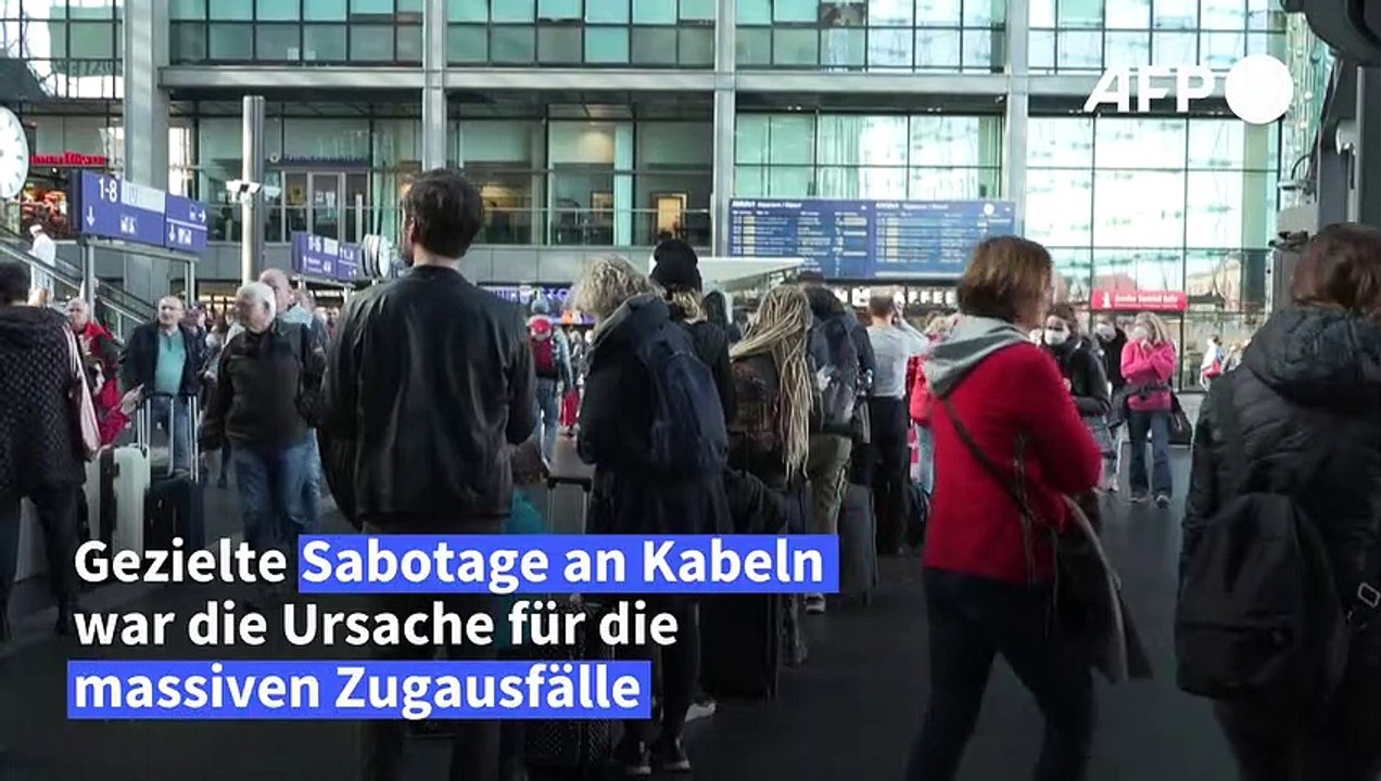 Sabotage an Kabeln war Ursache für Bahn-Chaos