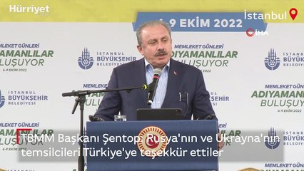 TBMM Başkanı Şentop: Rusya'nın ve Ukrayna'nın temsilcileri Türkiye'ye teşekkür ettiler