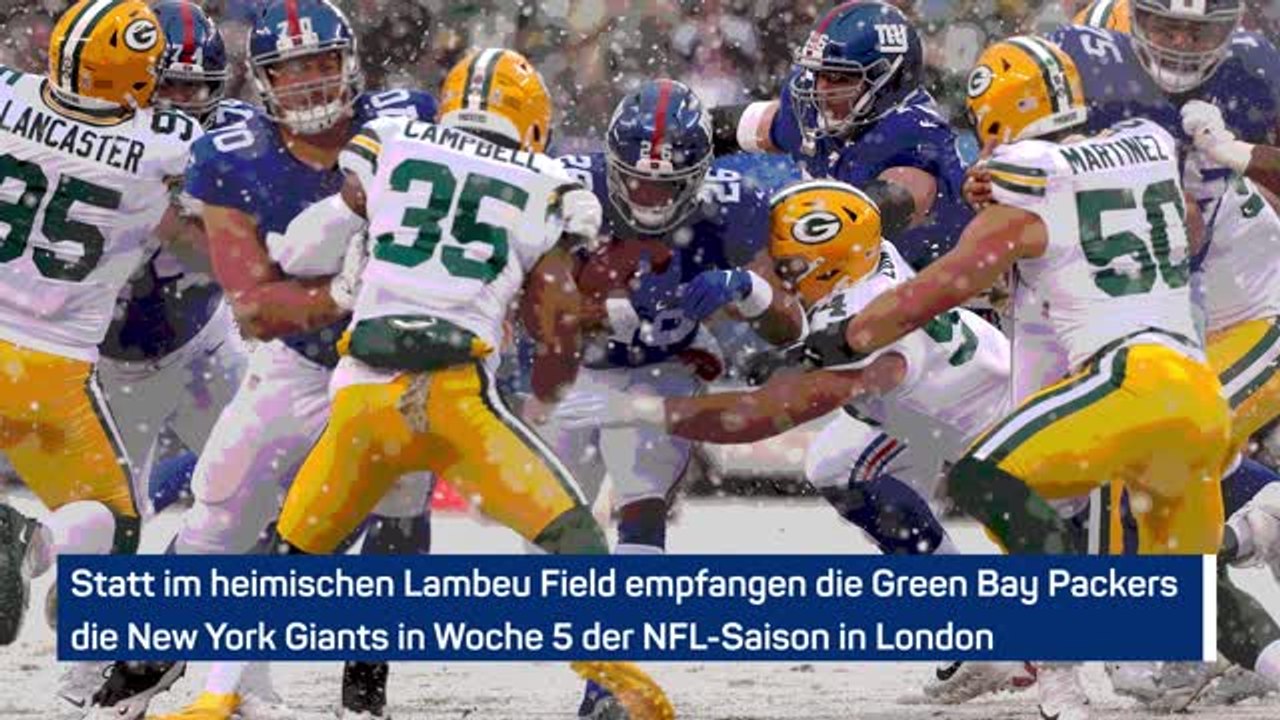 Giants @Packers: Die Datenvorschau zum London-Game