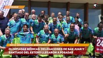 Olimpiadas médicas delegaciones de San juan y Santiago del estero llegaron a Posadas