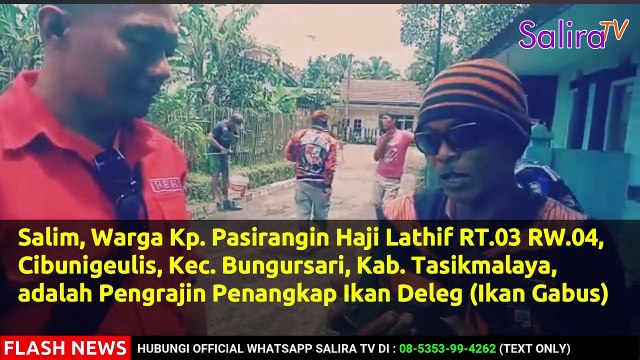 SALIM, SPESIALIS PENANGKAP IKAN DELEG (IKAN GABUS) DI TASIK