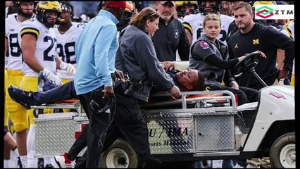 Michigan Coach Mike Hart Collapses on Sideline During Game vs Indiana | 2022 College Football