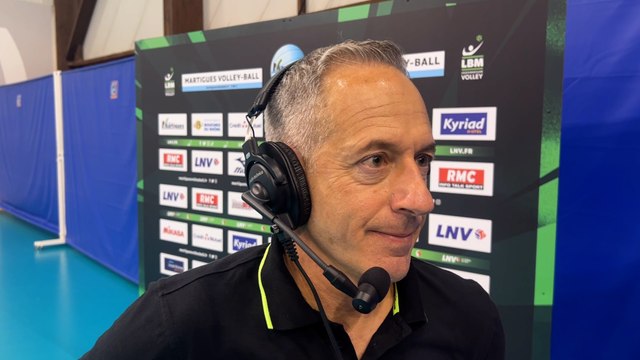 Christophe Charroux après la défaite de Martigues Volley contre Avignon
