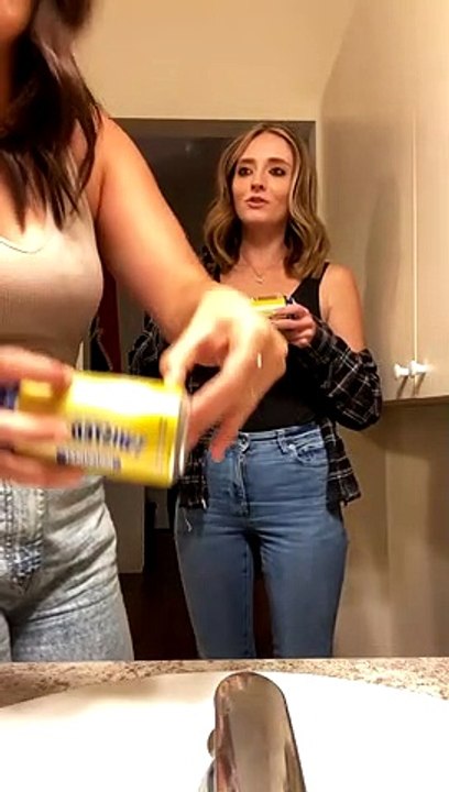 Surprised by Spray From Can