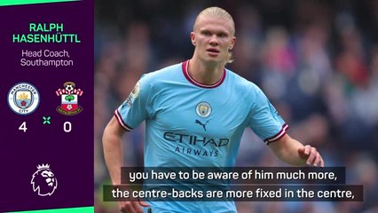 Haaland's presence makes City more difficult to press - Hasenhuttl