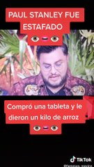 Presentador compró una tableta por internet y le llegó arroz