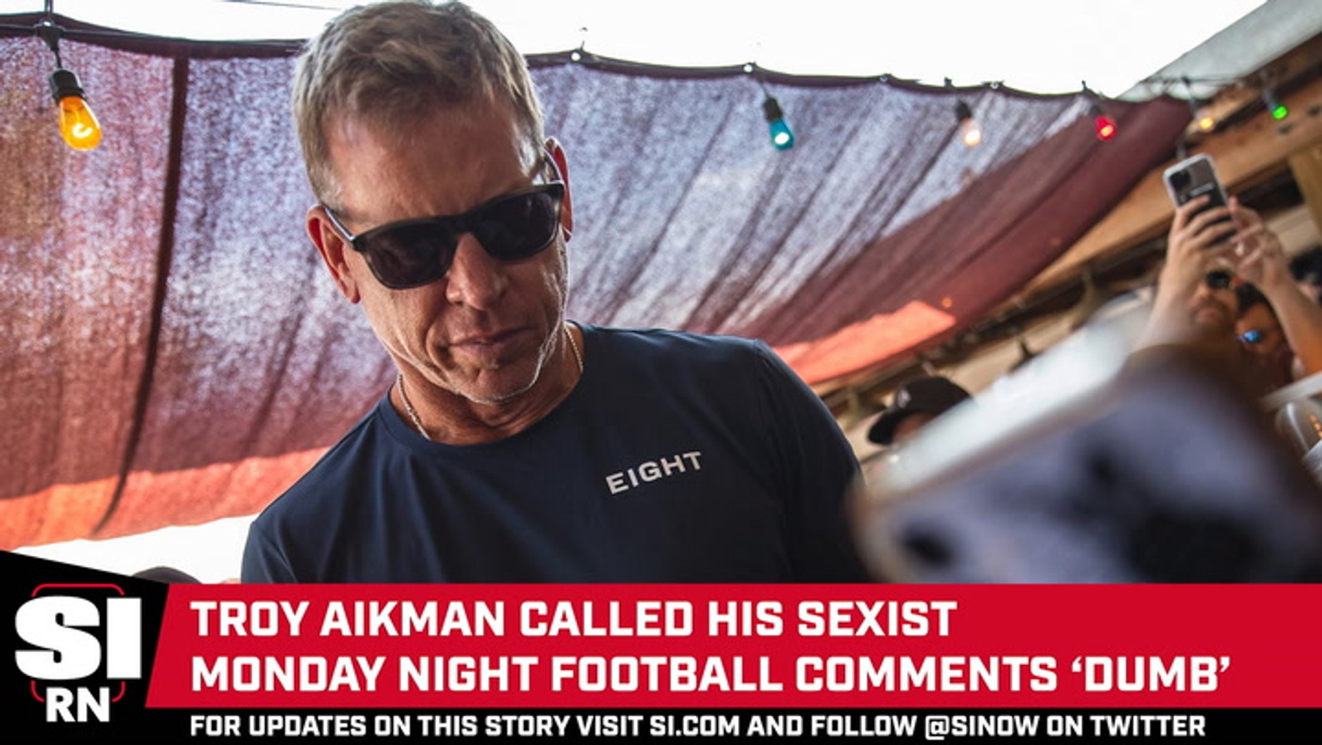 ESPN analyst Troy Aikman said sexist remark during 'MNF' was 'dumb'