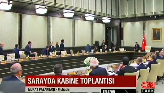 Cumhurbaşkanlığı Sarayı'nda ilk Bakanlar Kurulu toplantısı
