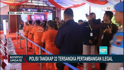 Polisi Tangkap 22 Tersangka Pertambangan Ilegal di Jawa Tengah