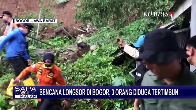 Bencana Longsor di Bogor, 3 Orang Diduga Tertimbun