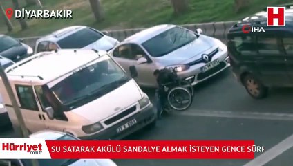 Su satarak akülü sandalye almak isteyen gence sürpriz