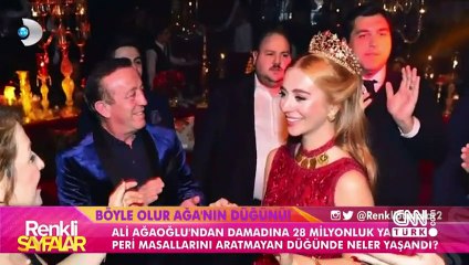 Ali Ağaoğlu'nun kızı Sena'nın düğününden görüntüler