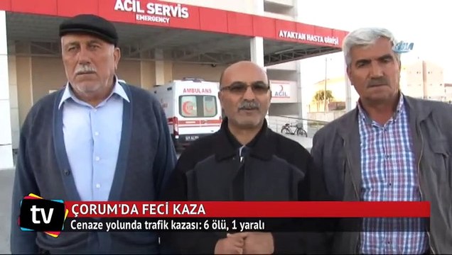 Cenaze yolunda trafik kazası: 6 ölü, 1 yaralı