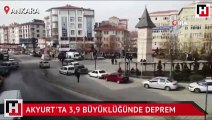 Ankara Akyurt'ta 3,9 büyüklüğünde deprem