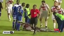 CAF Şampiyonlar Ligi'nde futbolcu Al-Hilal sedyeden düştü