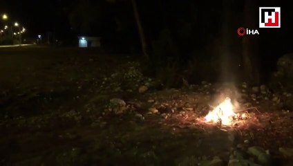 Ormanlık alanda yakılan ateş vatandaşları harekete geçirdi