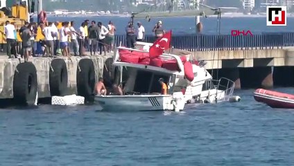 Su almaya başlayan yat kıyıya yanaştırılıp, yolcular ve mürettebat kurtarıldı