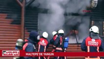 Maltepe'de mesire alanı içerisindeki restoranda yangın