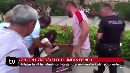 Polis ölümün kıyısından çekip aldı