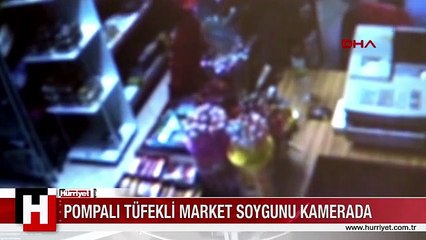 ALANYA'DA POMPALI TÜFEKLİ MARKET SOYGUNU