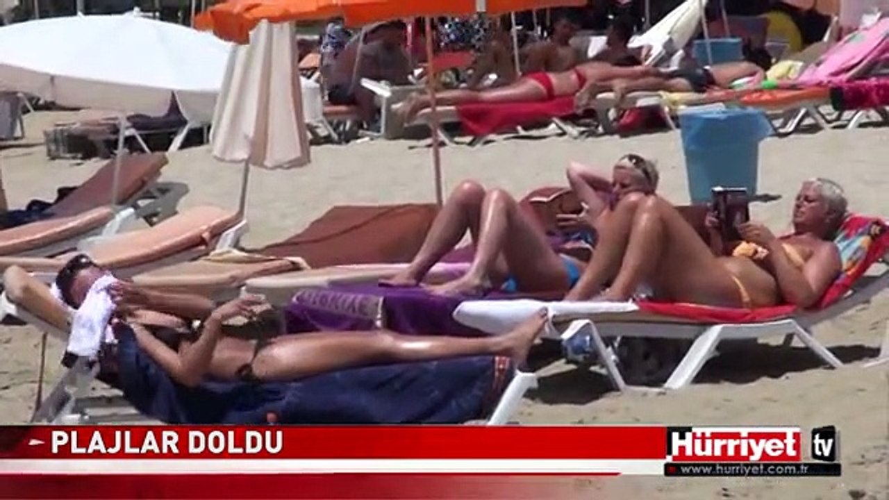 ALANYA PLAJLARI DOLDU