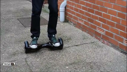 Yeni aldığı Hoverboard alevler içinde kaldı