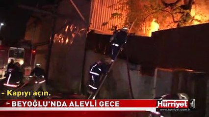 BEYOĞLU'NDA ALEVLİ GECE