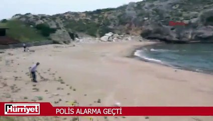 Şile'de kıyıya vuran şüpheli cisim polisi alarma geçirdi