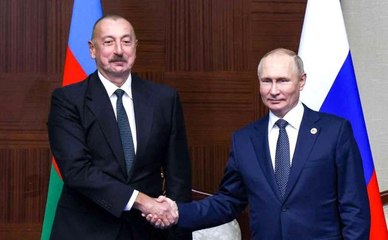 Putin ve Aliyev Astana'da bir araya geldi