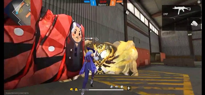 Free fire op headshot Lone wolf mode full gameplay 1vs1