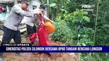 Sinergitas Polsek Cilongok Polresta Banyumas Bersama BPBD & Stakeholder Dalam Penanganan Bencana Longsor